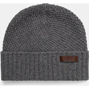 Čepice Vlněná čepice United Colors of Benetton šedá barva, 1344UA00P 90X, vel. S
