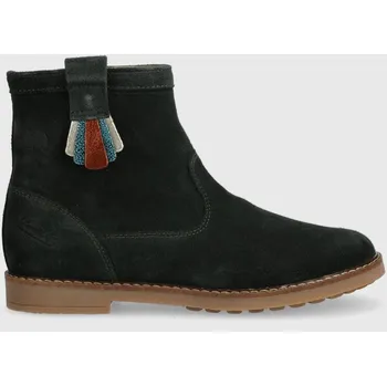 Chlapecká obuv Dětské semišové boty Pom D'api TRIP ARTY P1JADZ0403.31.34 zelená 87X, EUR 31