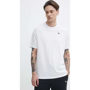 Pánské tričko Bavlněné tričko New Era 60416745 bílá 00X, vel. L