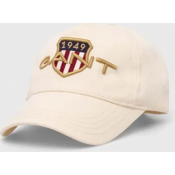 Kšiltovka Bavlněná baseballová čepice Gant 9900056 béžová 01X, vel. ONE SIZE