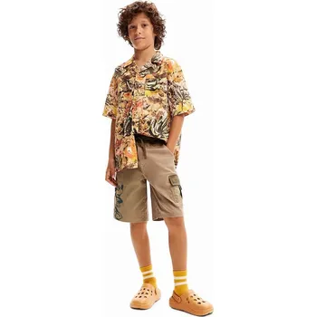 Chlapecké kraťasy Dětské kraťasy Desigual 24SBPW01 zelená 81X, vel. 164