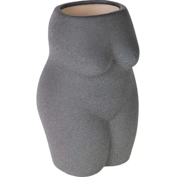 Váza Dekorativní váza DOIY Body DYVASBOXL šedá 90X