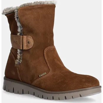 Dívčí sněhule Dětské semišové zimní boty Primigi hnědá barva, PROGT 68724 6872444.36.40 82X, EUR 40