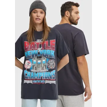 Bavlněné tričko 47 brand MLB New York Yankees tmavomodrá barva, s potiskem, BU017TMYIHQ632878VN 59X, vel. L