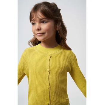 Dívčí oblečení Dětský svetr Mayoral žlutá barva, lehký 6338.8B.Junior.PPYH 11X, vel. 167