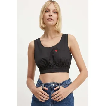 Top Dkny HEART OF NY dámský, černá barva, D2B4A105 99X, vel. M