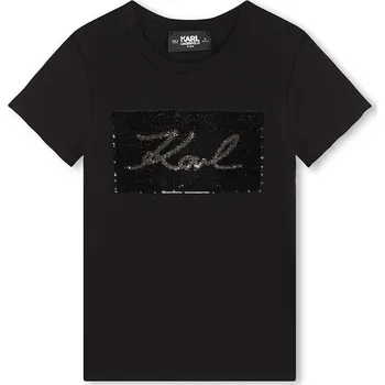 Dětská móda Dětské tričko Karl Lagerfeld Z30210.114.150 černá 99X, vel. 114