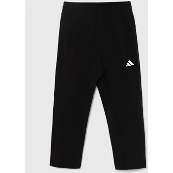 Chlapecké kalhoty Dětské tepláky adidas černá barva, hladké IR6197 99X, vel. 152