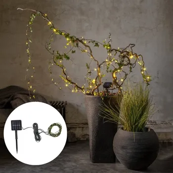 Venkovní osvětlení Star Trading Dekorativní vánoční solární micro LED řetěz 7,4 m, Star Trading
