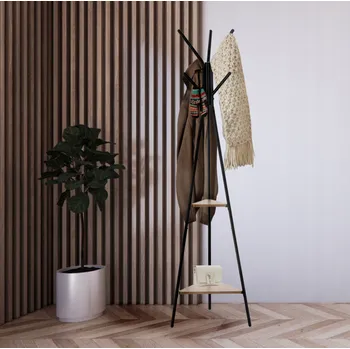 Věšák Samostatně stojící věšák TARES s policemi