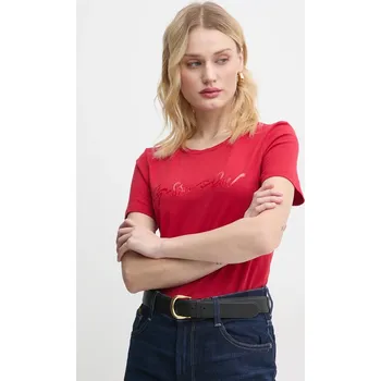 Pánské tričko Bavlněné tričko G-Star červená barva, D25064-A870 D25064.A870 33X, vel. S