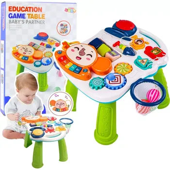 Hračka pro nejmenší Interaktivní vzdělávací stolek 6v1 se světly a zvuky