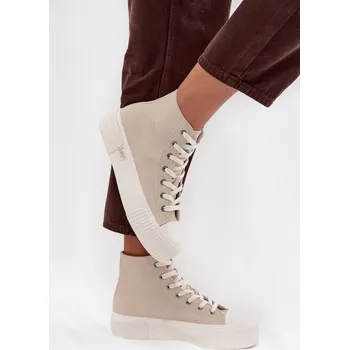 Dámské tenisky Dámské tenisky Na platformě LEE 50253002.35E ISLA WOMEN MID Barva: Béžová, Velikost: 38