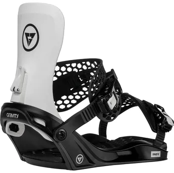 Vázání na snowboard GRAVITY INDY Black/White 24/25 Velikost: S
