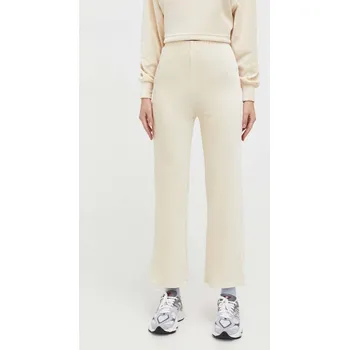 Dámské kalhoty Kalhoty Billabong dámské, béžová barva, jednoduché, high waist EBJNP00107 01X, vel. S