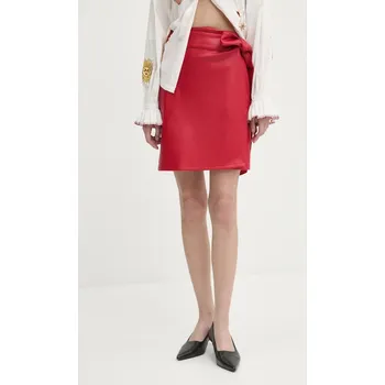 Dámská sukně Sukně Never Fully Dressed Vegan Leather Mini Jaspre Skirt NFDSK540 červená 33X, vel. L