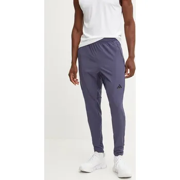 Pánské kalhoty Tréninkové kalhoty adidas Performance Designed for Training modrá barva, hladké, IY1126 95X, vel. XL