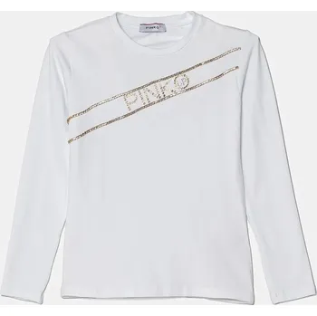 Dětské tričko s dlouhým rukávem Pinko Up bílá barva, F4PIJGTH066 00X, vel. 152