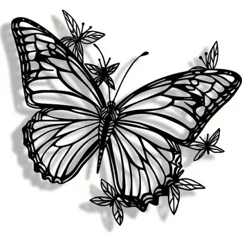 Obraz BAF Kovový znak Motýl