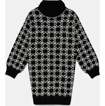 Dámské šaty Dětské šaty s příměsí vlny Guess černá barva, mini, oversize, J4BK04 Z3K10 J4BK04.Z3K10.9BYH 99X, vel. 125-135
