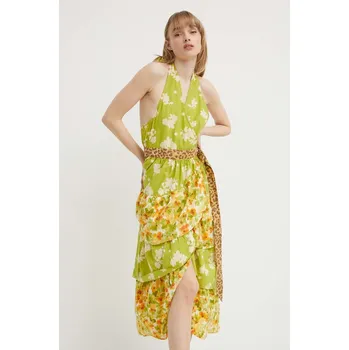 Dámské šaty Bavlněné šaty Never Fully Dressed NFDDR1162.Green zelená 77X, vel. L