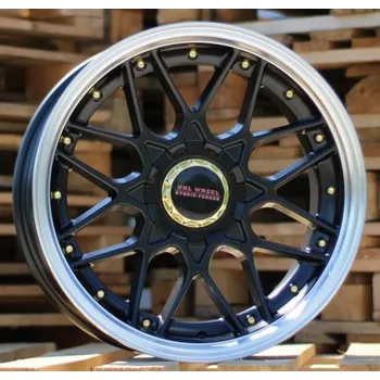 Disk Alu kola Haxer HX025, 17x8 10x112 ET30, černá + leštěný límec