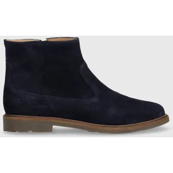 Dívčí holínky Dětské semišové boty Pom D'api SISTER BOOTS P1EFDZ0401.35.38 námořnická modř 59X, EUR 35