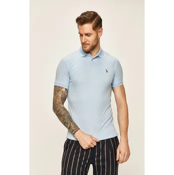 Pánské tričko Polo tričko Polo Ralph Lauren 710685514004 modrá 50X, vel. XXL