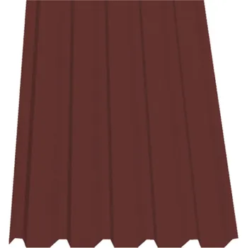 Střešní krytina SATJAM Plech trapézový SAT35 střešní PMH tl. 0,5 mm RR028 višňový