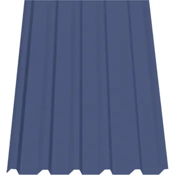 plechová krytina SATJAM Plech trapézový SAT35 střešní PE25 tl. 0,5 mm RAL 5010 modrý