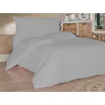 Brotex Francouzské povlečení saténový proužek 240x220, 70x90cm šedé