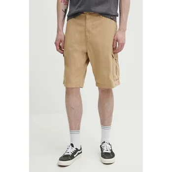 Bavlněné šortky Quiksilver hnědá barva AQYWS03238 80X, vel. 30