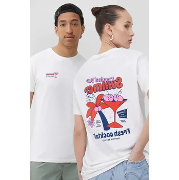 Pánské tričko Bavlněné tričko Kaotiko AO018.01.G002 béžová 01X, vel. S