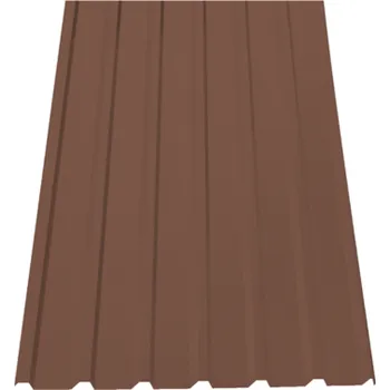 plechová krytina SATJAM Plech trapézový SAT18 NP střešní PURMAT tl. 0,5 mm RR750 cihlový