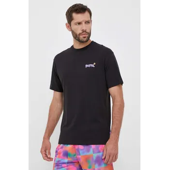 Bavlněné tričko Puma X 8ENJAMIN 539821 černá 99X, vel. S