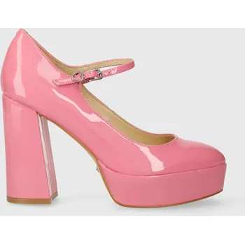 Dámské lodičky Lodičky Guess PREMO růžová barva, na podpatku, FLPPRE PAT08 FLPPRE.PAT08.PINK 42X, EUR 41