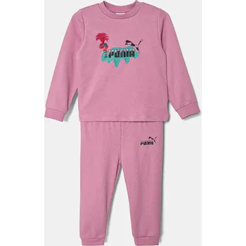 Kojenecká souprava Kojenecká tepláková souprava Puma X TROLLS Minicat Crew Jogger TR 627382 růžová 30X, vel. 62