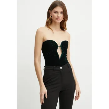 Body Velurové body Bardot KAHLIA 59576TB zelená 79X, vel. M