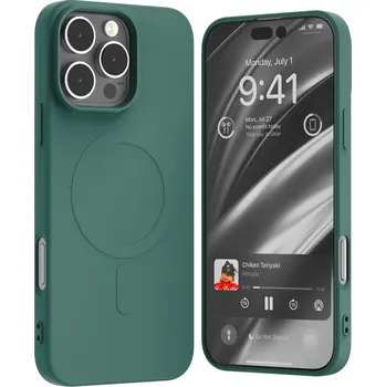 Pouzdro na mobilní telefon Mercury Ochranný kryt na iPhone 16 Pro MAX - Mercury, SemiSilicon MagSafe Green