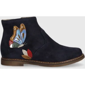 Chlapecká obuv Dětské semišové boty Pom D'api P1IKED0403.28.30 námořnická modř 59X, EUR 28