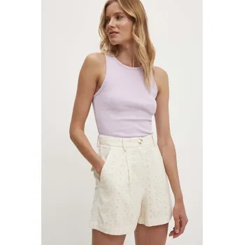 Bavlněné šortky Answear.LAB LYDSK13214.HWK béžová 80X, vel. L