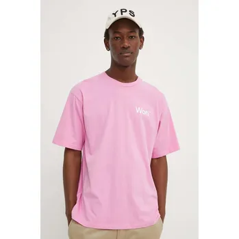 Pánské oblečení Bavlněné tričko Won Hundred 3101.12063 růžová 30X, vel. M