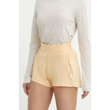 Outdoorové šortky Helly Hansen Tech žlutá barva, high waist, 48551 11X, vel. L