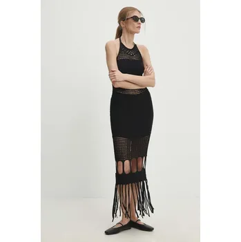 Dámské šaty Šaty Answear.LAB černá barva, midi 3669.z.tjs 99X, vel. S/M