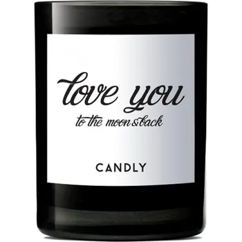 Svíčka Vonná sójová svíčka Candly Love you to the moon and back 250 g No11LYT černá 99X