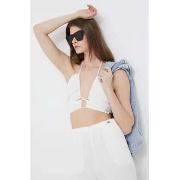 Dámská móda Top Calvin Klein Jeans J20J221074.PPYX bílá 00X, vel. L