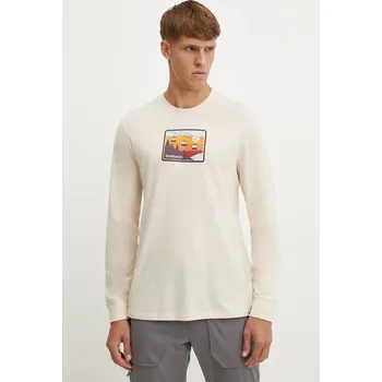 Pánské tričko Sportovní tričko s dlouhým rukávem Smartwool Gondola Ride SW002600 béžová 80X, vel. L