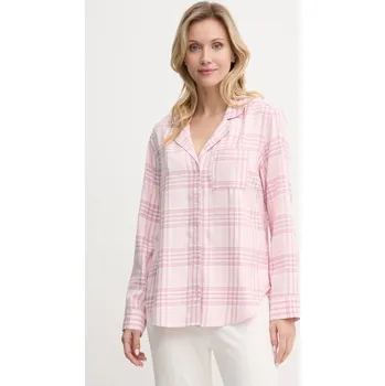 Pyžamová košile Hollister Co. dámská, růžová barva, KI346-4055 KI346.4055.604 03X, vel. XXS