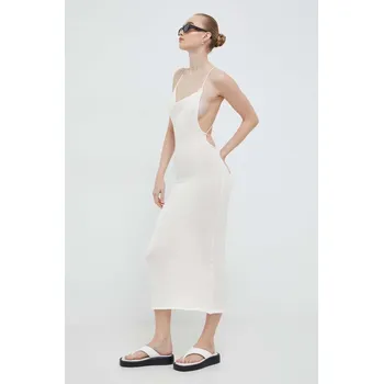 Dámské šaty Šaty Alohas K000019 béžová 01X, vel. L