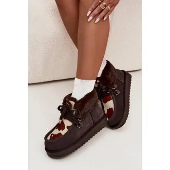 Dámská zimní obuv Dámské sněhule z přírodní semišové látky D.Franklin DFSH375008 Barva: Béžová, Velikost: 40